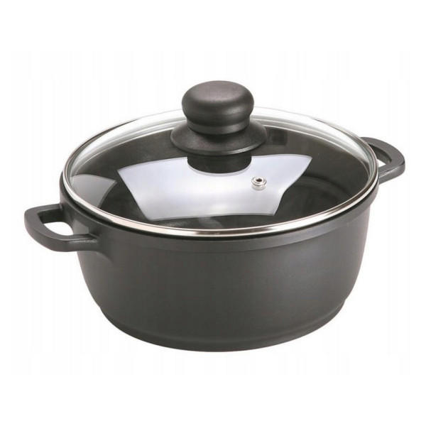 Garnek 24cm 5,0L odlew aluminium - SSW Crispy